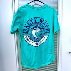 Topsail Salty Wave Graphic T-Shirt in Teal